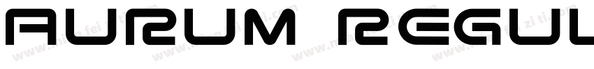 AURUM regular字体转换